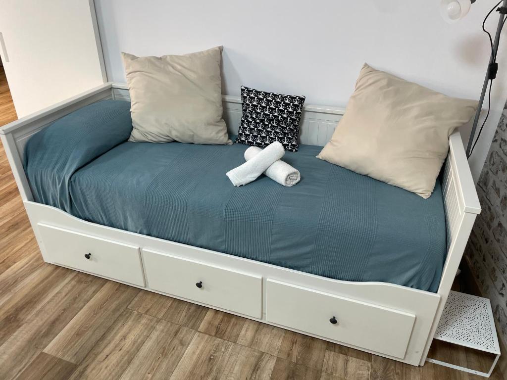 Posteľ alebo postele v izbe v ubytovaní Apartamento Cerro Azul