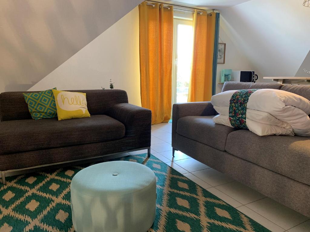 Posezení v ubytování Hôtel Heod - Binic - Saint-Quay-Portrieux