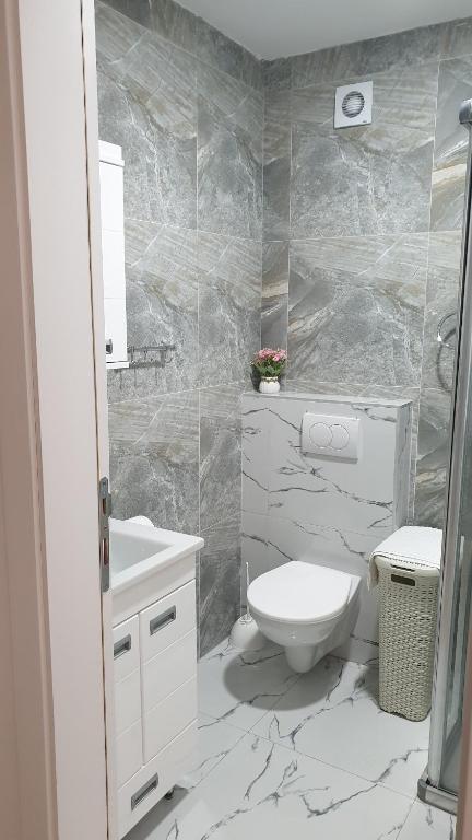 Koupelna v ubytování Apartman 3 BMB
