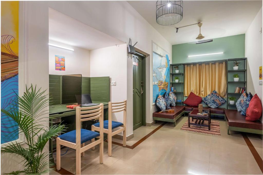 Posezení v ubytování Zostel Kochi, Fort Kochi