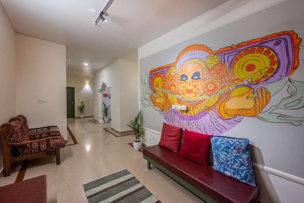 Posezení v ubytování Zostel Kochi, Fort Kochi