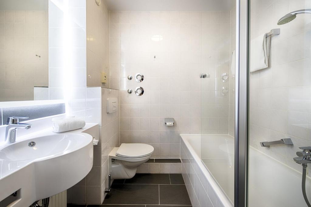 Koupelna v ubytování ACHAT Hotel Dresden Altstadt