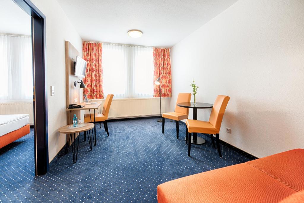 Postel nebo postele na pokoji v ubytování ACHAT Hotel Dresden Altstadt