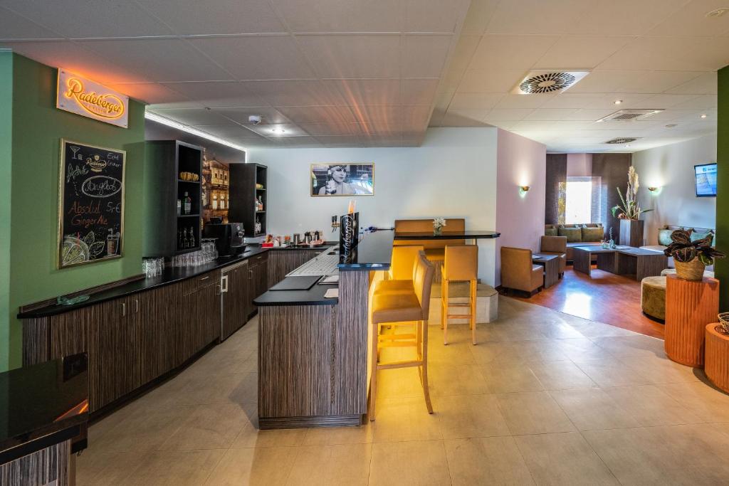 Kuchyň nebo kuchyňský kout v ubytování ACHAT Hotel Dresden Altstadt