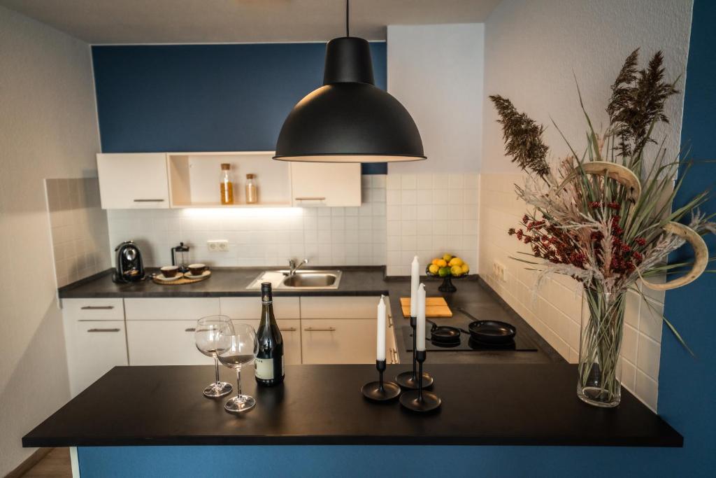 Kuchyň nebo kuchyňský kout v ubytování ACHAT Hotel Dresden Altstadt