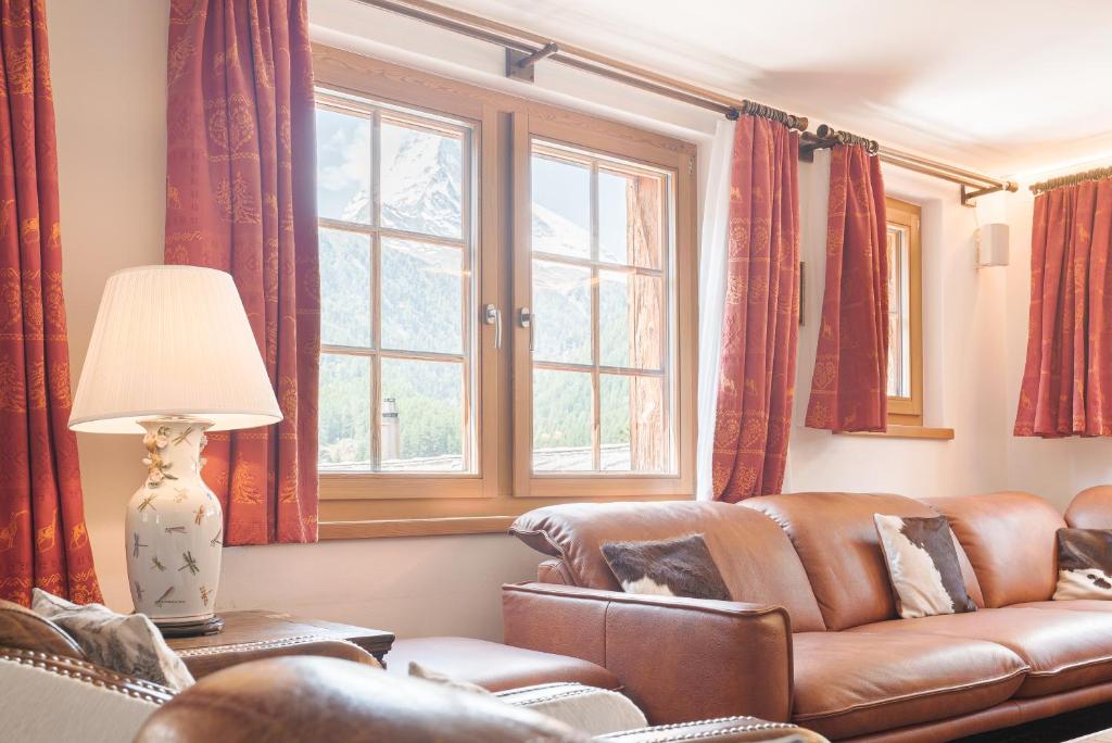 Posezení v ubytování Chalet Ulysse