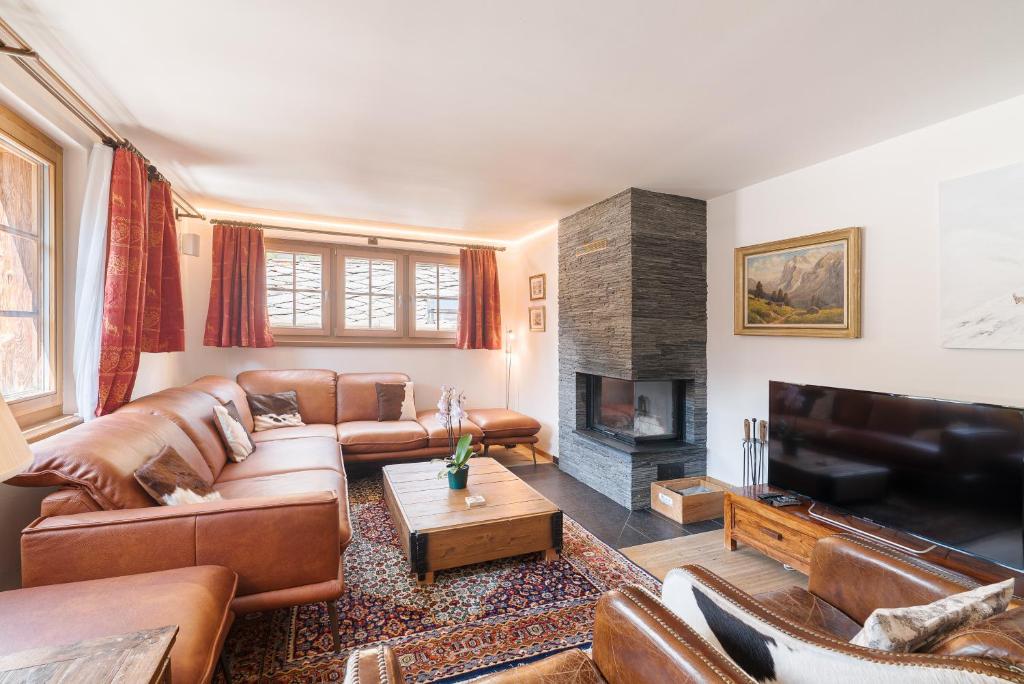 Posezení v ubytování Chalet Ulysse