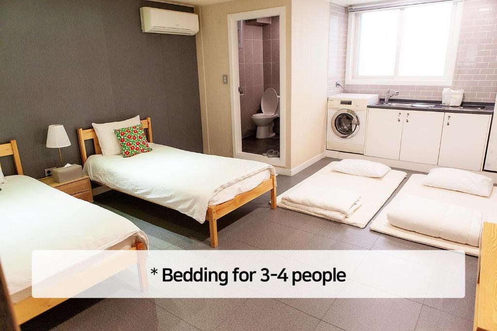 Hostel Mihojae Busan - Twin Room With Private Bathroom