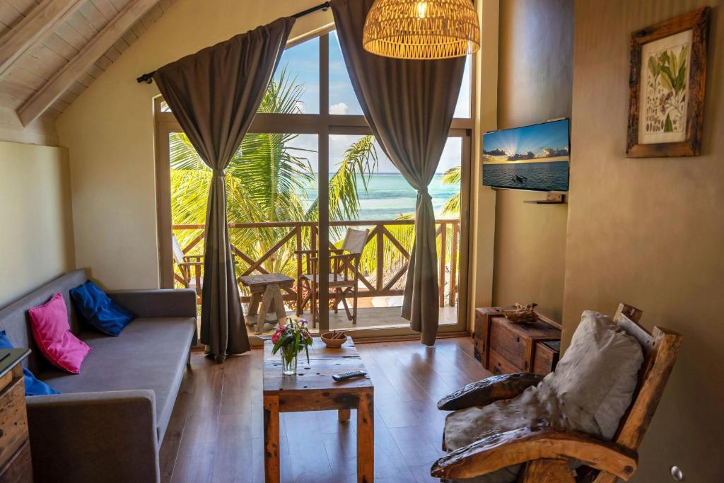 Posezení v ubytování Clove Island Villas & Spa