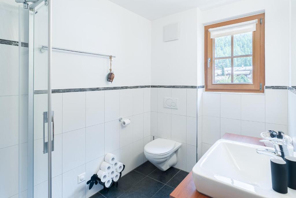 Koupelna v ubytování Chalet Ulysse