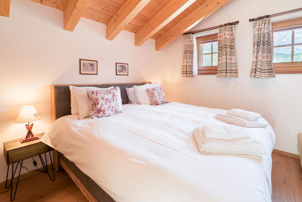 Postel nebo postele na pokoji v ubytování Chalet Ulysse