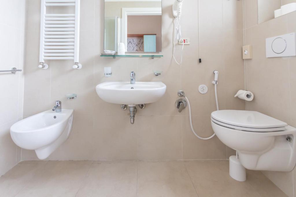 Koupelna v ubytování Hotel Ideale Mare