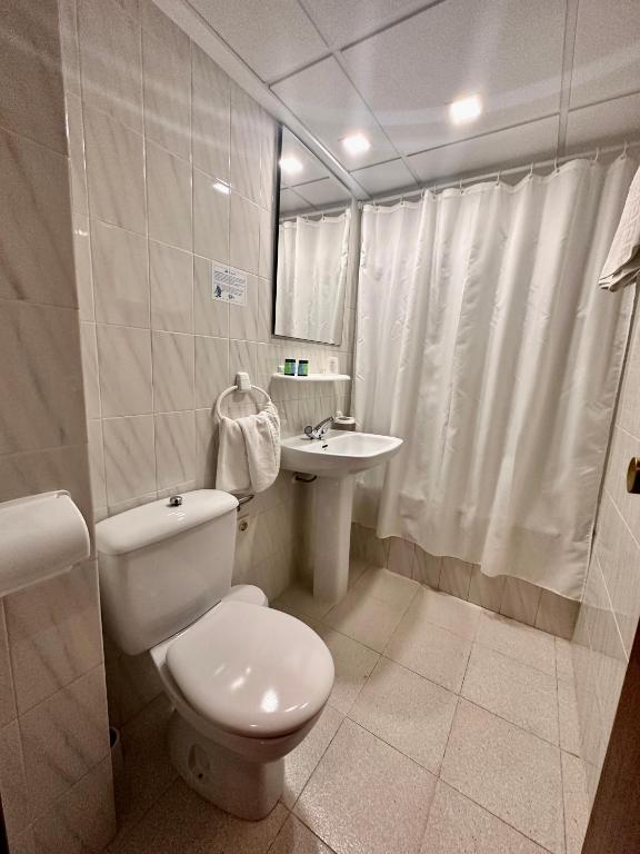 Koupelna v ubytování Hotel El Paraíso
