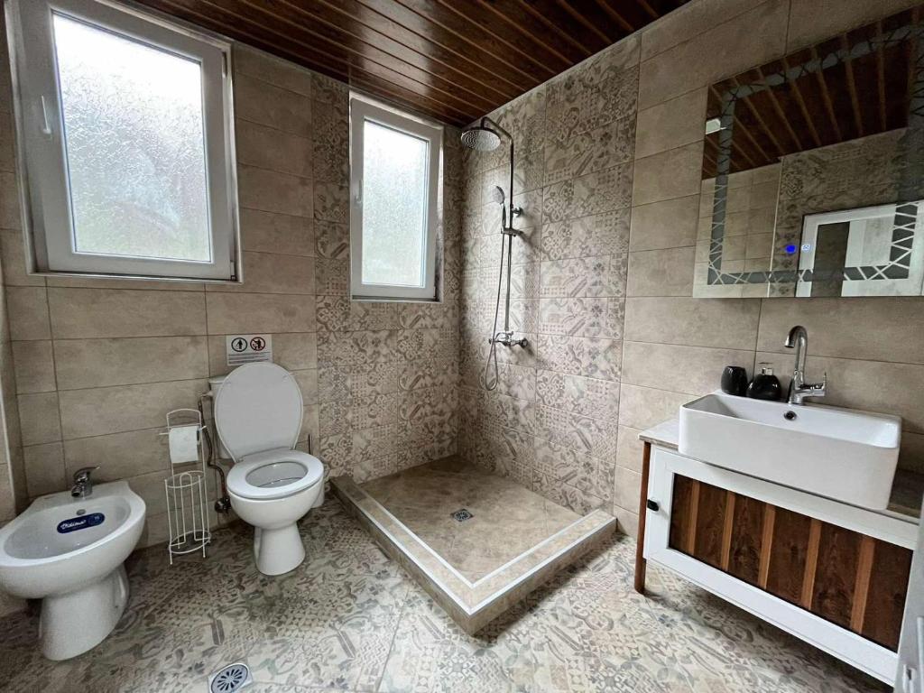 Koupelna v ubytování Apartment Enina