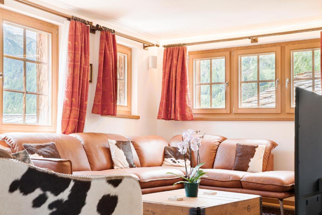 Posezení v ubytování Chalet Ulysse