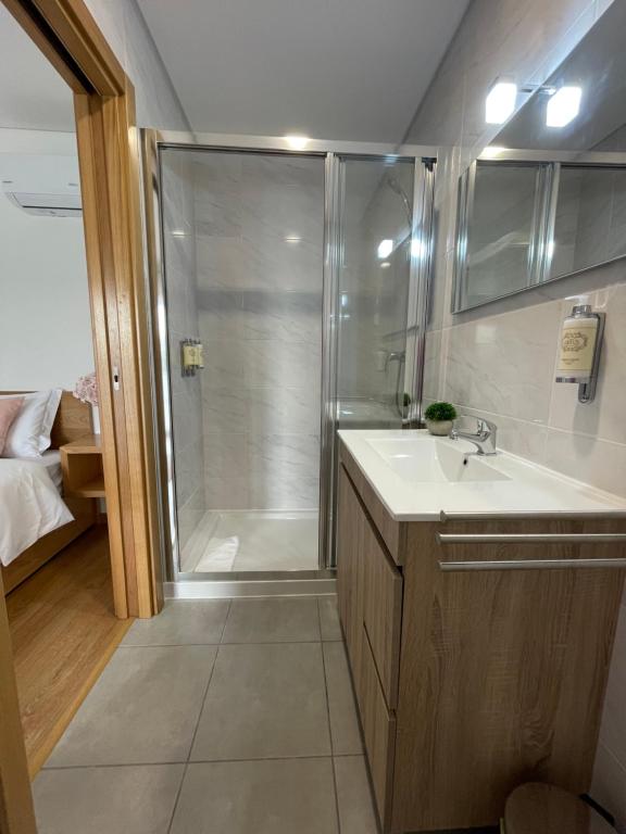 Koupelna v ubytování Jasmine Hotel