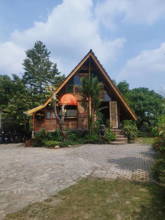 Zahrada ubytování Kebun Hanoman Villa