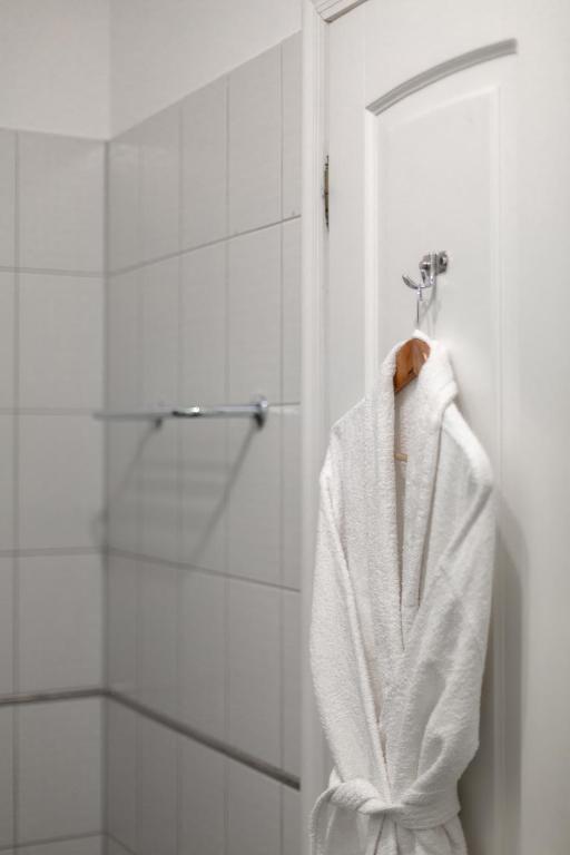 Koupelna v ubytování Hotel Aristocrat
