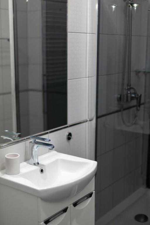 Koupelna v ubytování Hotel Aristocrat