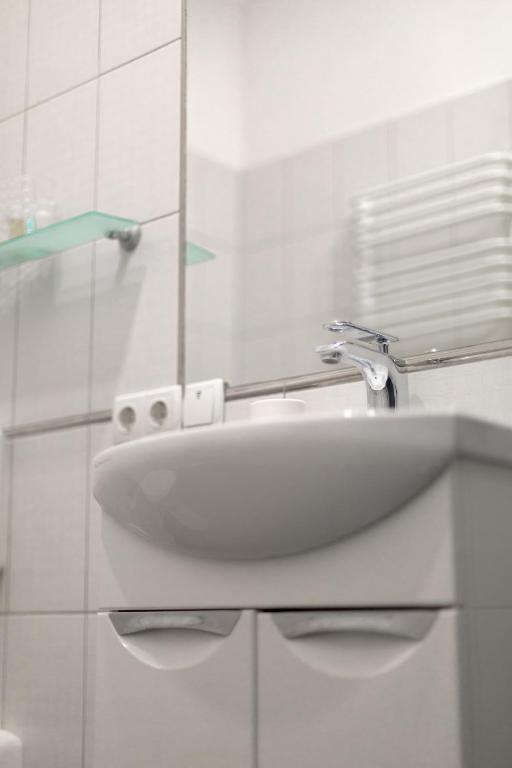 Koupelna v ubytování Hotel Aristocrat