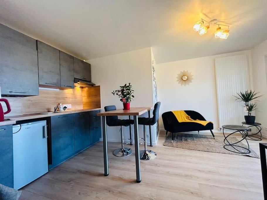 Kuchyň nebo kuchyňský kout v ubytování Bel appartement coeur de Vannes