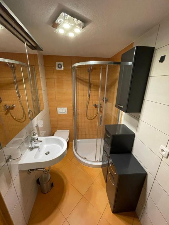 Koupelna v ubytování Ferienwohnung Rener