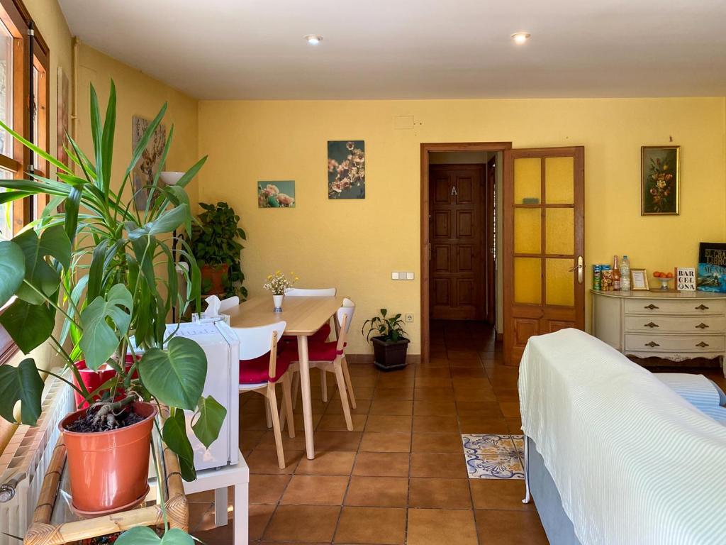Postel nebo postele na pokoji v ubytování Casa Can Rufo de Rupit