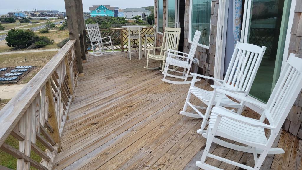 Balkón nebo terasa v ubytování 8018 Beach Rd, Semi-Oceanfront, Pool/Hot Tub