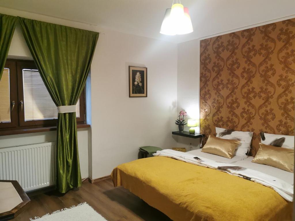 Postel nebo postele na pokoji v ubytování AG Apartment Gabčíkovo