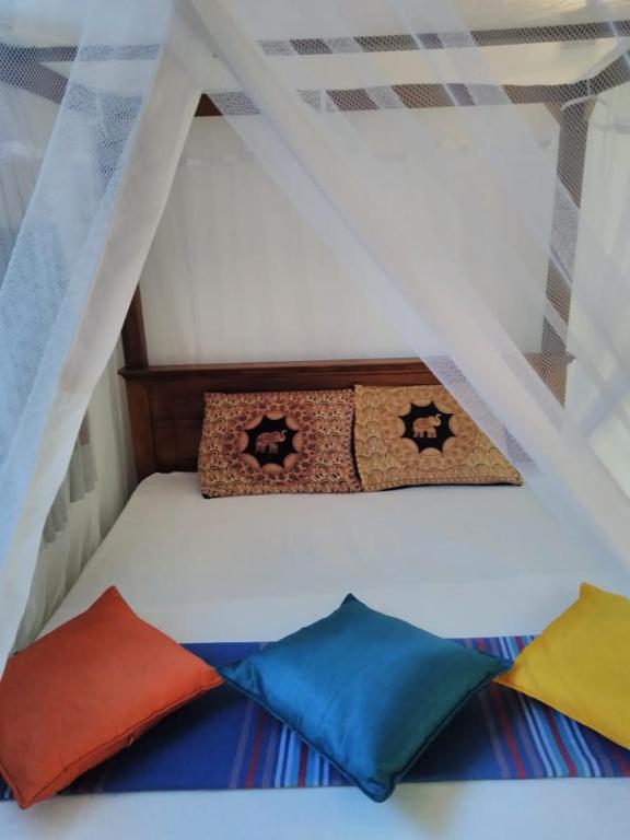 Postel nebo postele na pokoji v ubytování Dream Forest Rest
