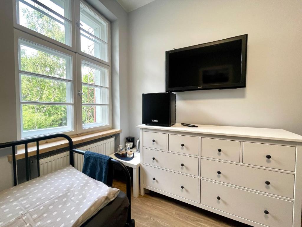 Sjónvarps- og/eða afþreyingartæki á BP Hostel Gdynia