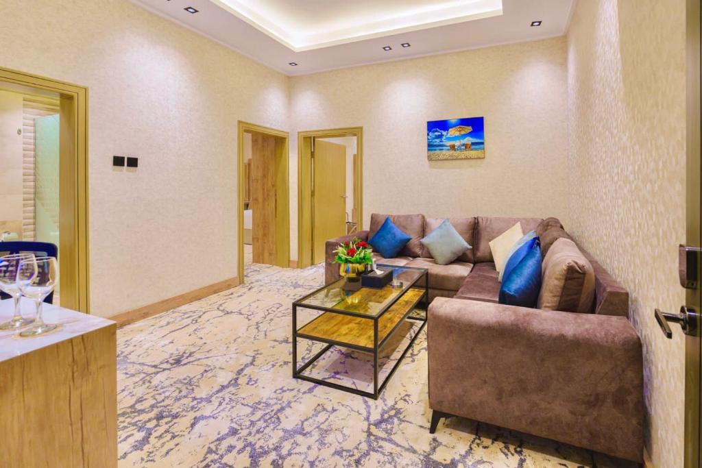 Posezení v ubytování Wissam Al-Hawra Hotel