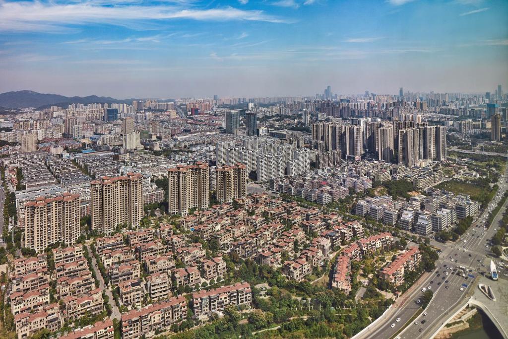 ホテルから撮影された、または一般的な長沙市の景色