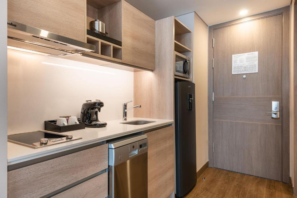 Kuchyň nebo kuchyňský kout v ubytování Residence Inn by Marriott Bogota