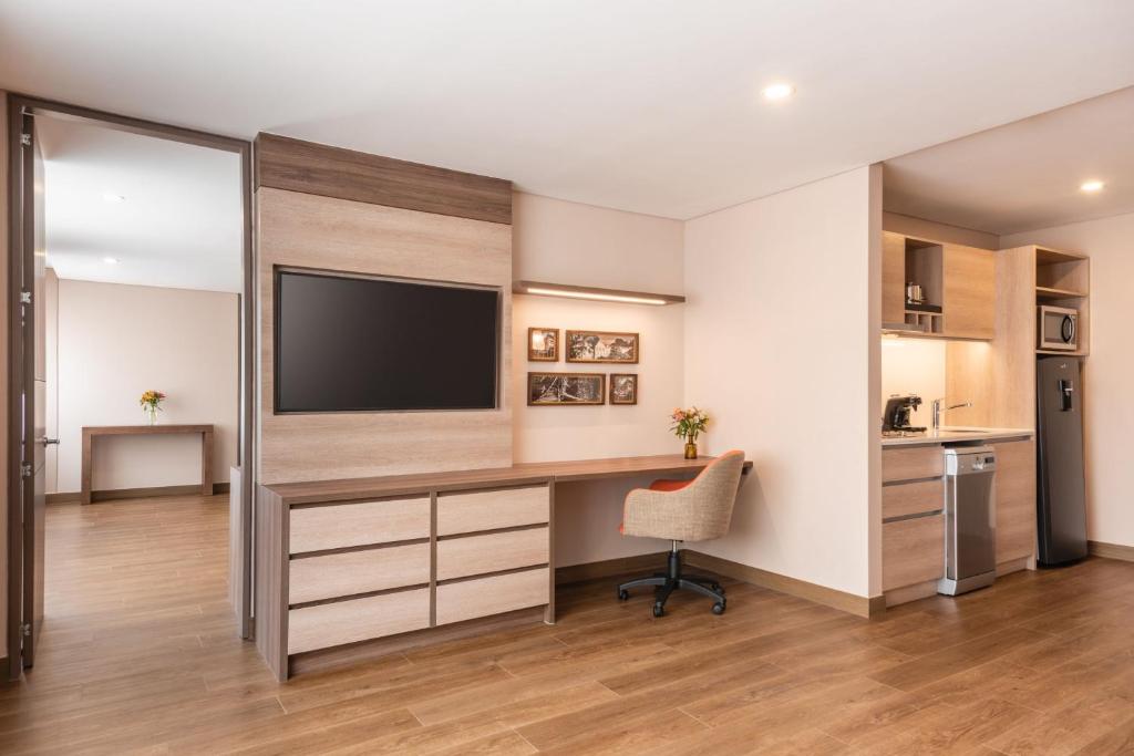 Kuchyň nebo kuchyňský kout v ubytování Residence Inn by Marriott Bogota