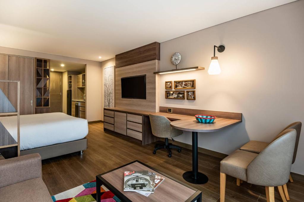 Kuchyň nebo kuchyňský kout v ubytování Residence Inn by Marriott Bogota