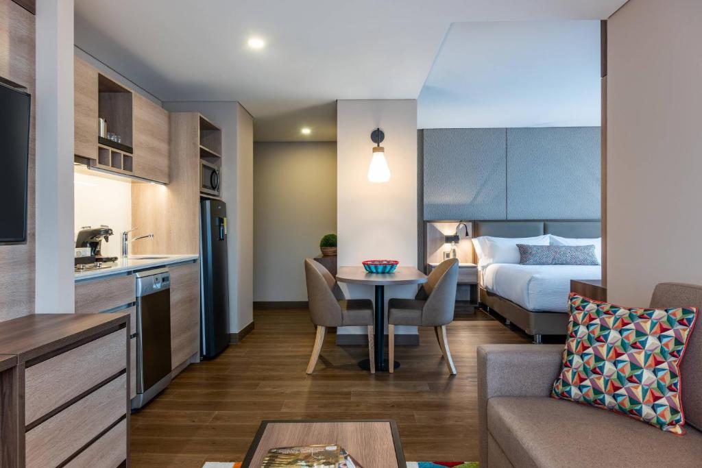Kuchyň nebo kuchyňský kout v ubytování Residence Inn by Marriott Bogota