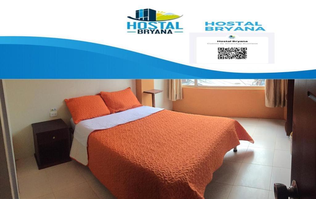 Postel nebo postele na pokoji v ubytování Hostal Bryana Inn Baños