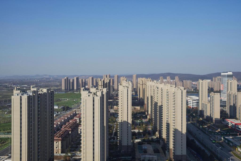 Nespecifikovaný výhled na destinaci Chuzhou nebo výhled na město při pohledu z hotelu