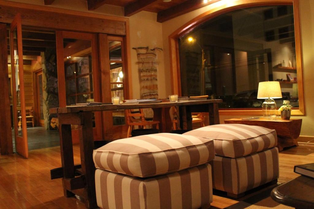 Zona de estar de Hotel Puelche