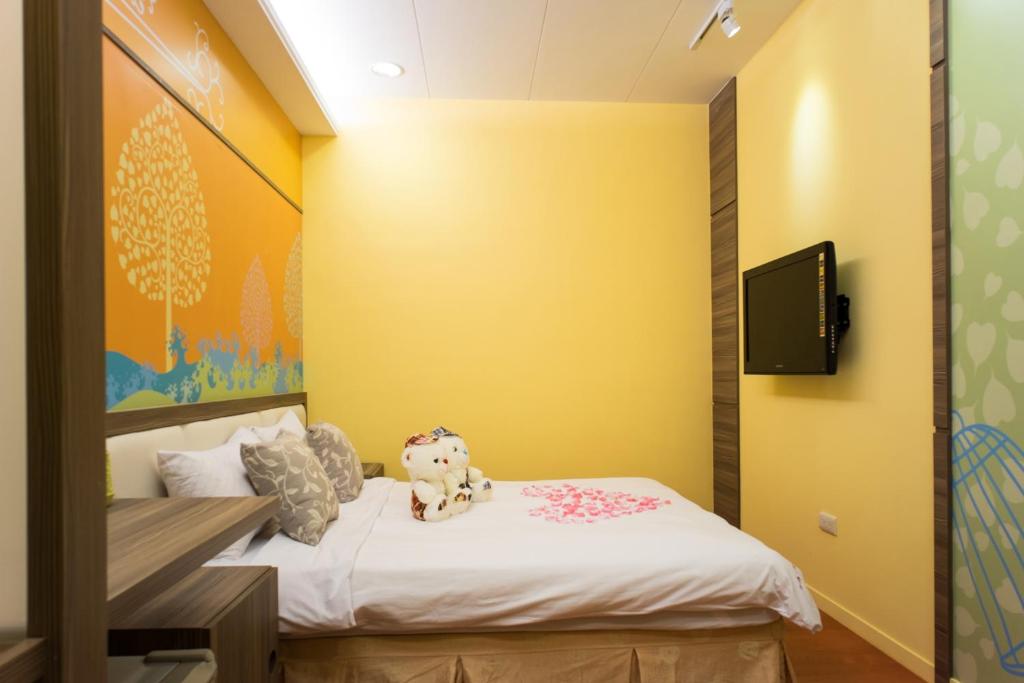 Postel nebo postele na pokoji v ubytování Bei Pin B&B