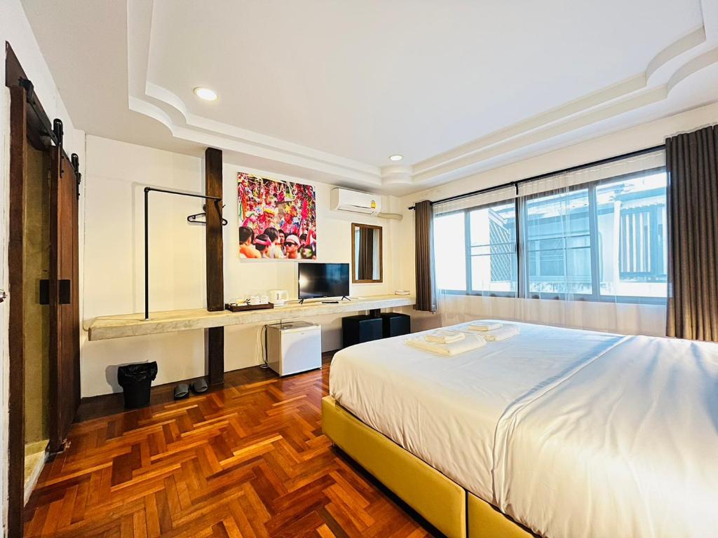 Ένα ή περισσότερα κρεβάτια σε δωμάτιο στο Baingern Living Place