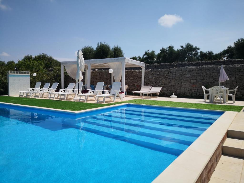 Bazén v ubytování B&B Villa Lena nebo v jeho okolí