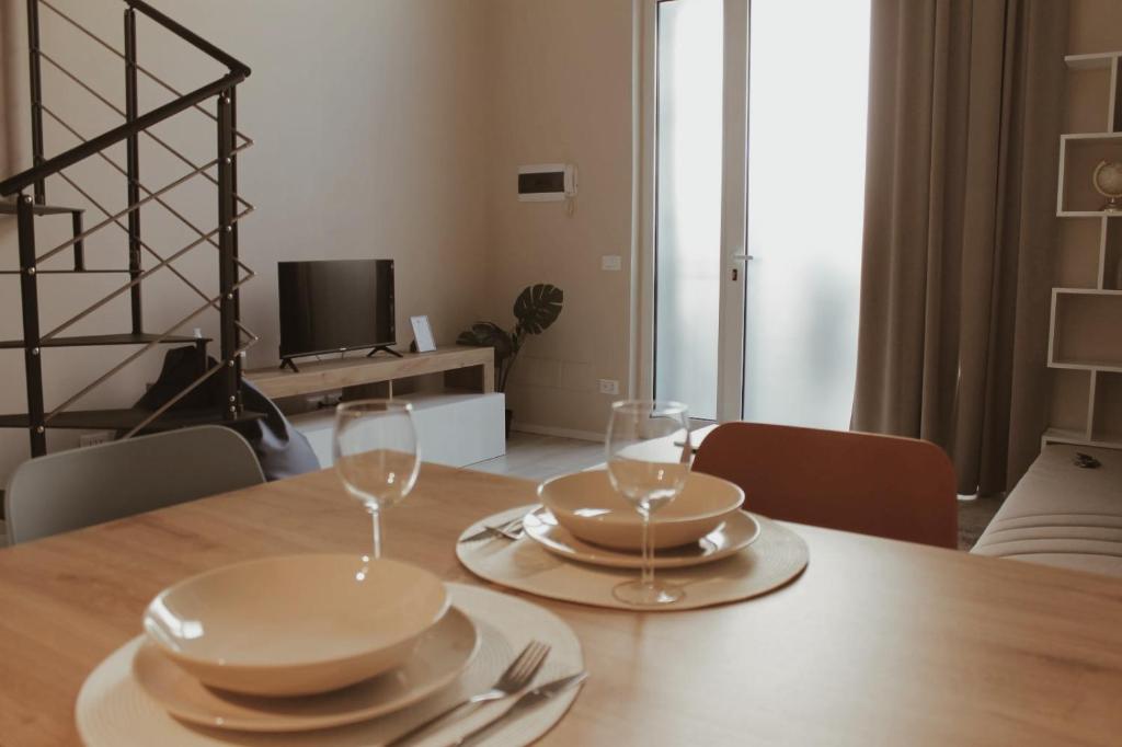 TV a/nebo společenská místnost v ubytování YR Apartments Milan - Bocconi