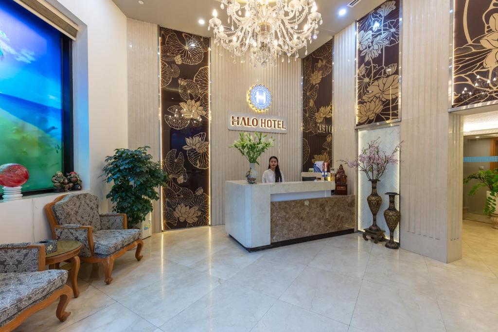 Vstupní hala nebo recepce v ubytování HALO HANOI HOTEL