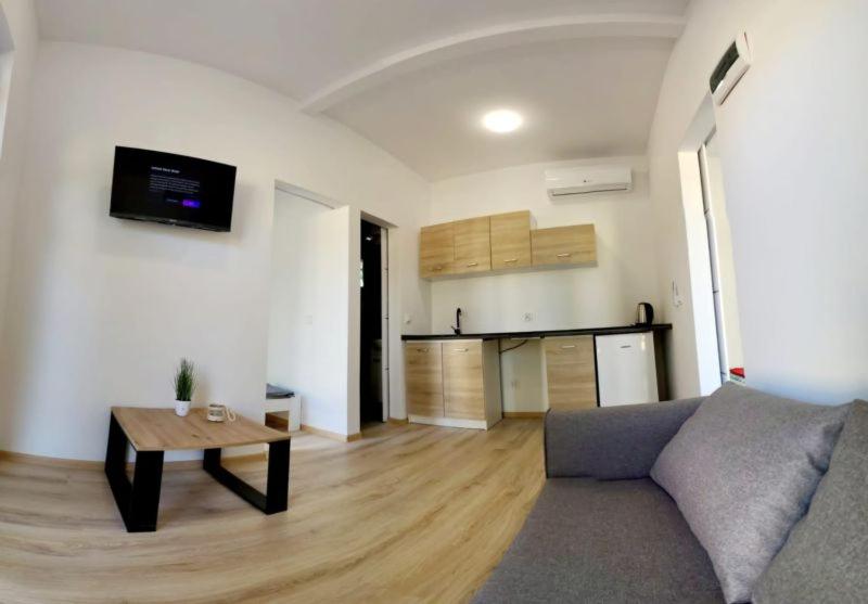 Kuchyň nebo kuchyňský kout v ubytování Sunny Resort