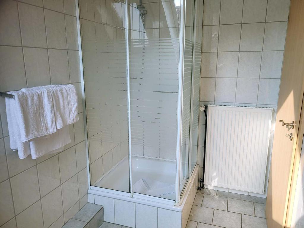 Koupelna v ubytování Pension Lotsenhaus