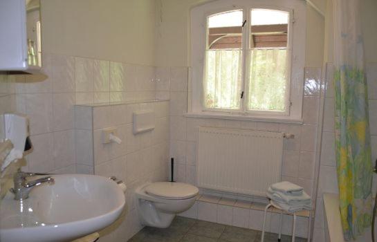 Koupelna v ubytování Waldhotel Pfarrmühle
