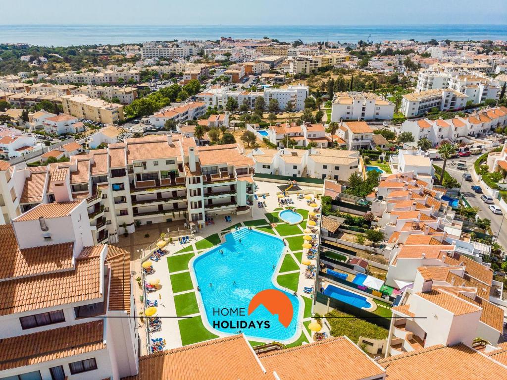 an aerial view of a resort with a swimming pool at #065 Zulmira Flat by Home Holidays in Vale de Pedras