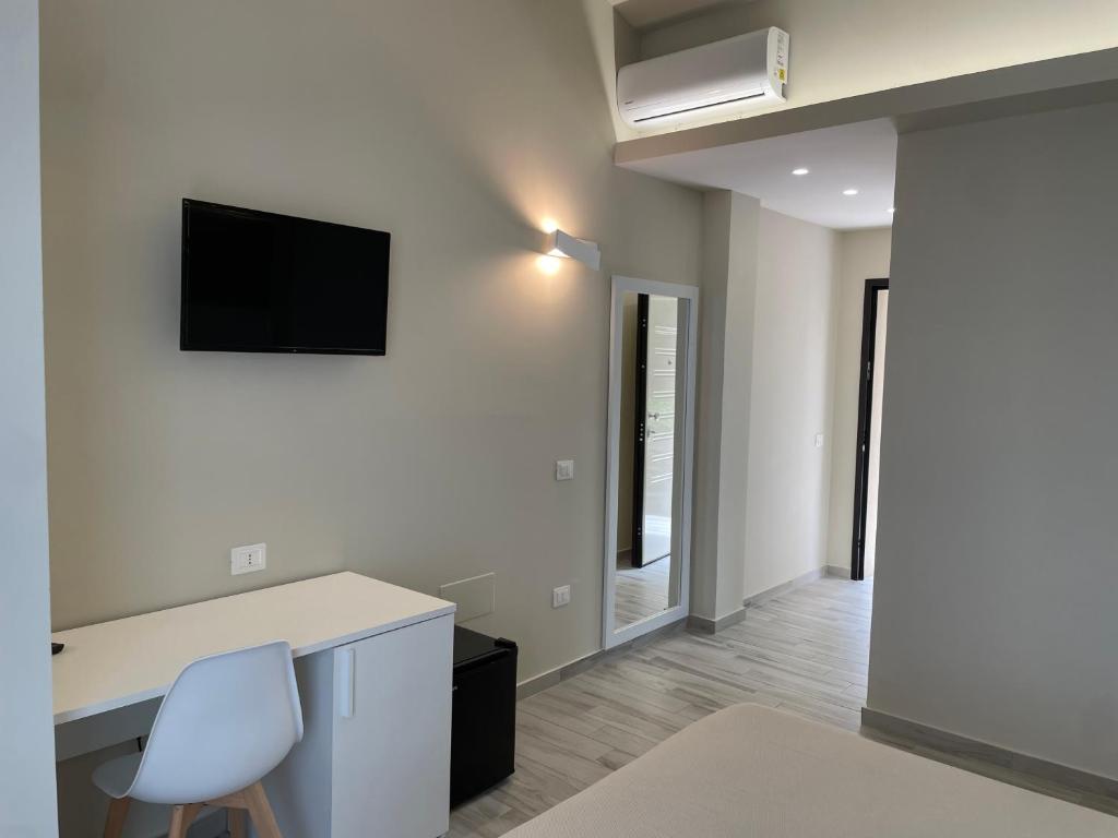 TV a/nebo společenská místnost v ubytování Borgo San Cosmo Tropea
